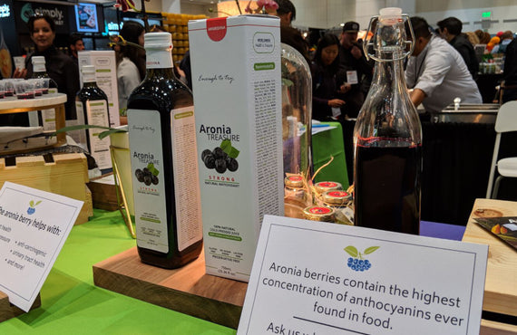 Aronia Treasure booth at the Specialty Food show, San Francisco 2019